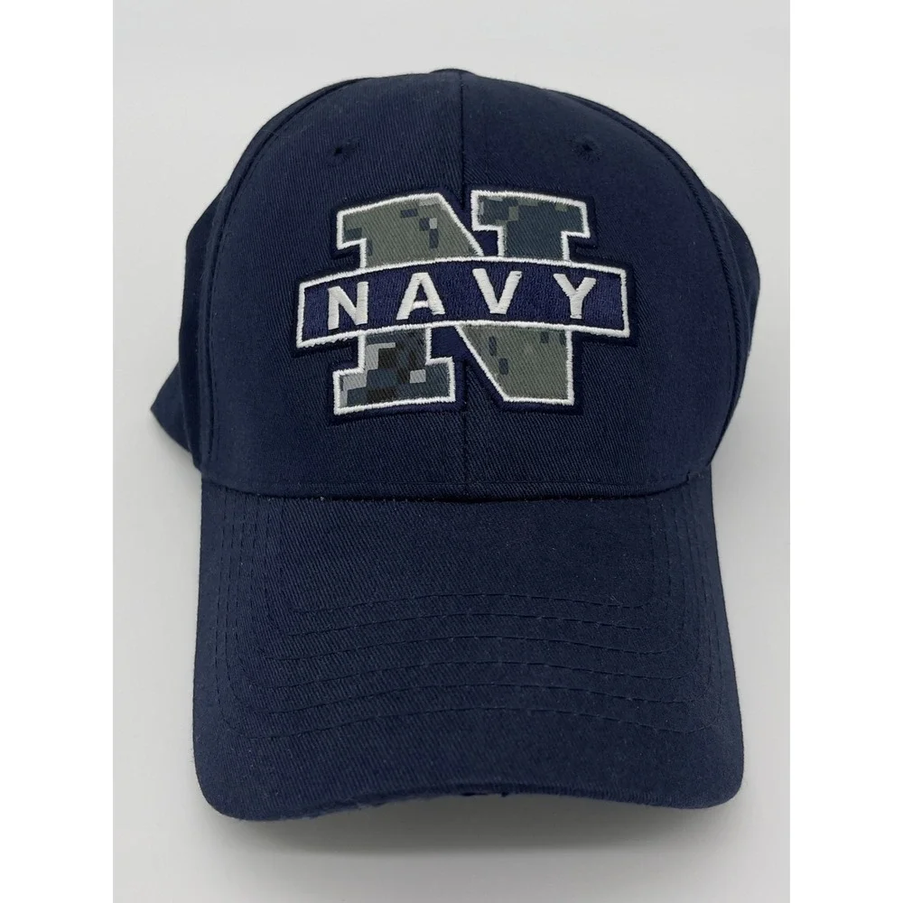 Navy US Naval Academy Hat Mens OSFM‎ Ball Cap Logo Military Americana Patriot
